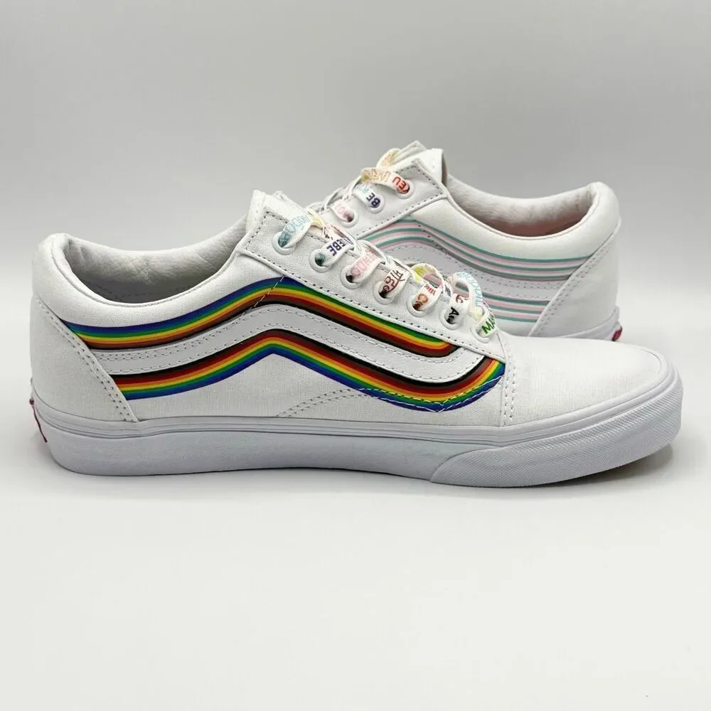 Vans Old Skool Pride White Sneakers - US Men’s 10